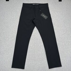 NEW Western Rise Evolution Pants Mens 32x30 (33x29) Black Slim Travel Technical